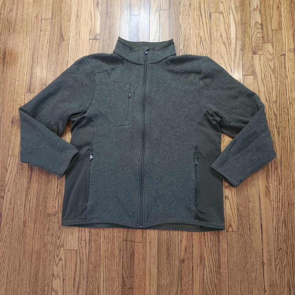 Ralph Lauren RLX Mens Wool Blend Zip Up Jacket Size L Green Hybrid